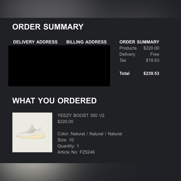 Yeezy Boost 350 V2 'Natural' - Picture 6 of 6